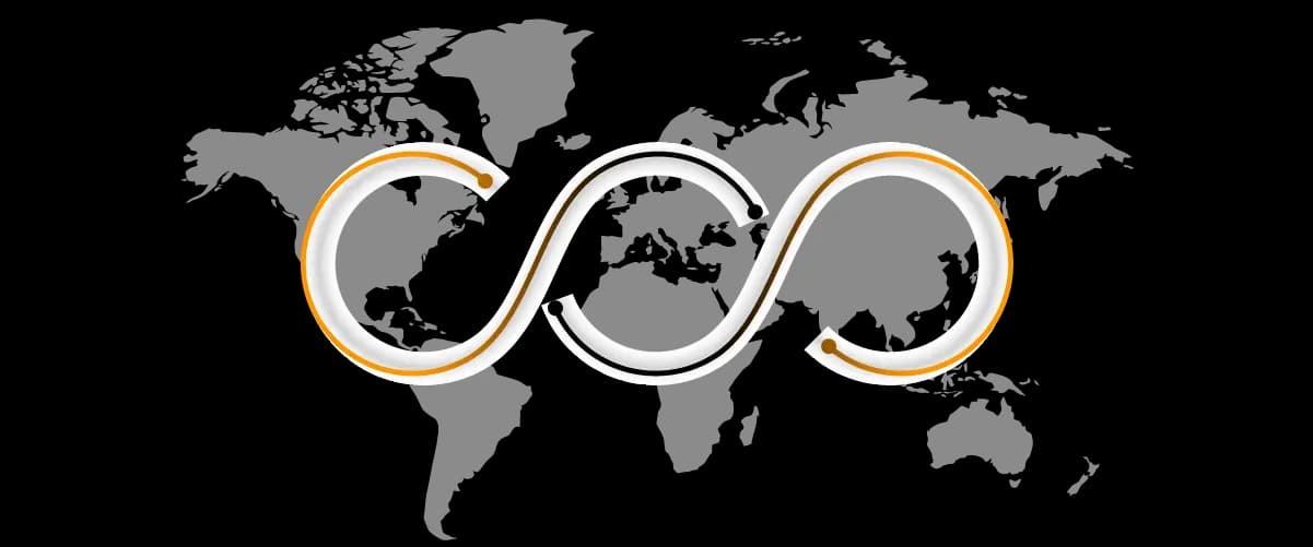 Illustration of a world map with three car booking steps: search, compare, reserve